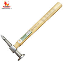 Power Lion Mirror Polished Walnuts Wood Handle Sharp Tail Pliers Sheet Metal Repair Hammer Flat Head Sheet Metal Hammer Repair Hammer Hammer Knock