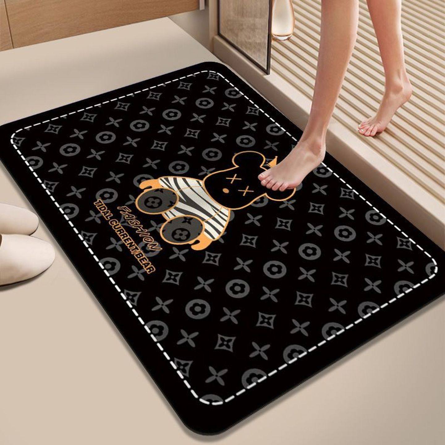 卡通浴室吸水地垫卫生间门口硅藻泥防滑脚垫家用厕所速干门垫地毯,淘宝优惠券,粉丝福利购,淘宝优惠卷