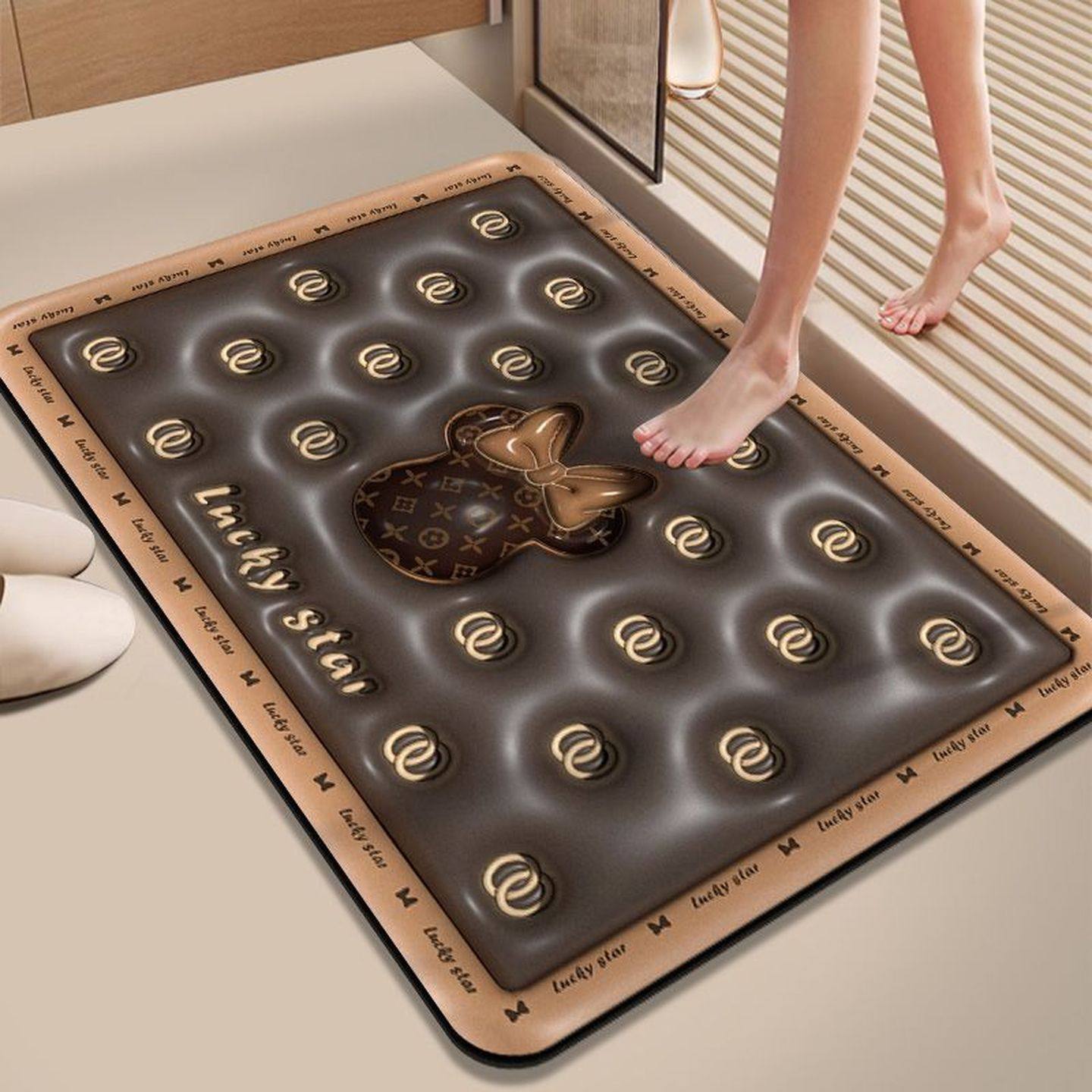 卡通浴室吸水地垫卫生间门口硅藻泥防滑脚垫家用厕所速干门垫地毯,淘宝优惠券,粉丝福利购,淘宝优惠卷