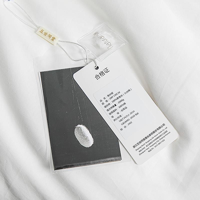 五世同堂婚庆金标蚕丝被 婚庆喜庆蚕丝被子母被芯被子 赠四件套 - 图0