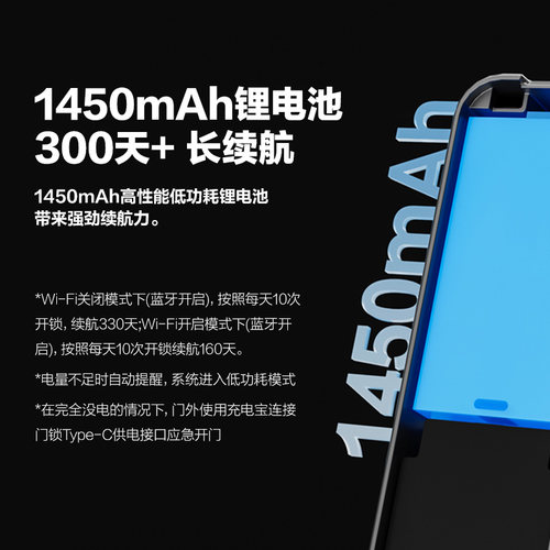 萤石指纹锁DL06断桥铝专用户外防水智能门锁入户防盗锁平移门锁 - 图2