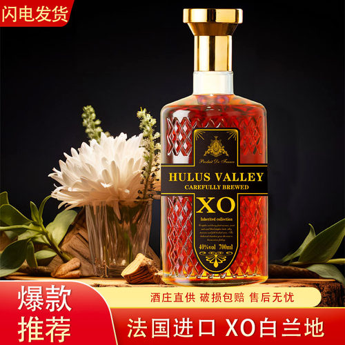 法国进口 白兰地 酒吧聚会新品调酒烈酒40度700ml威士忌单支 - 图1