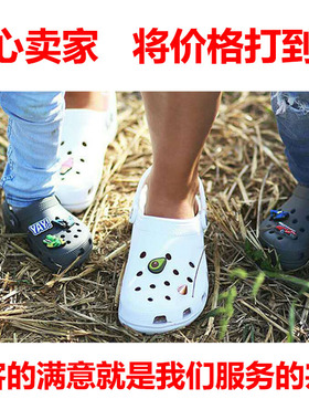 crocs智必星樱桃榴莲柠檬鞋花