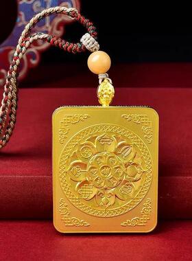 合金吊坠 五台山五路财神五爷精雕双面创意摆件饰品用品时尚饰品