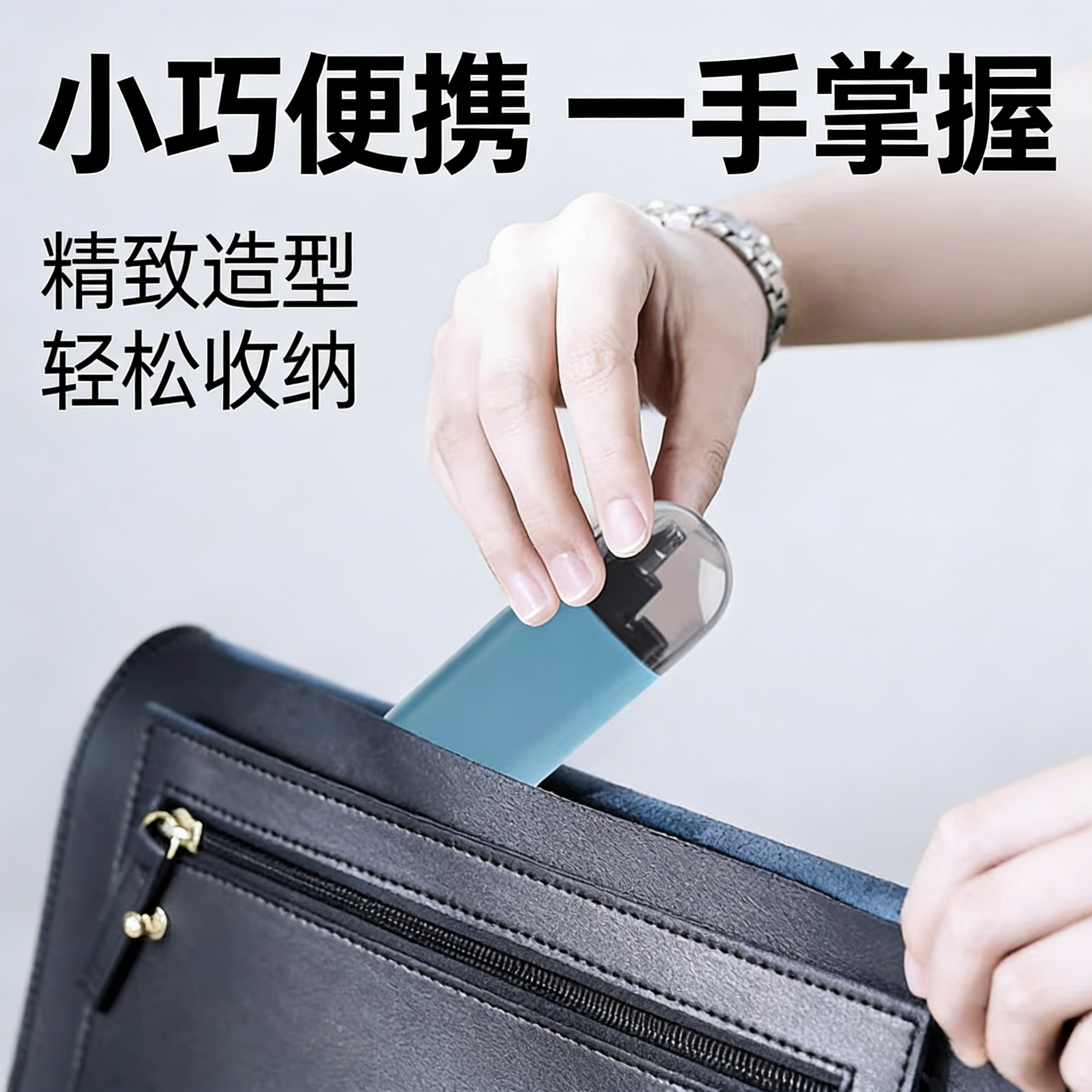 新款便携鼻毛修剪器电动双刀头柔和贴面男女通用小巧蓝色修眉器,淘宝优惠券,粉丝福利购,淘宝优惠卷