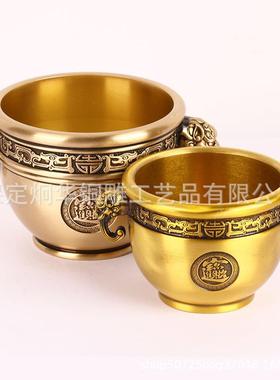 厂家 黄铜制作 象鼻缸 家用双耳象鼻缸 家居用品