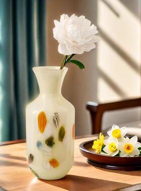 现代创意玻璃花瓶样板房客厅家居摆件琉璃工艺品