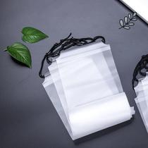 Umbrella Cashier Bag Waterproof Pull Rope Bag Plastic Bag Containing Vehicular Beam Mouth Clothing Wet Umbrella Bag Translucent Bag Brief