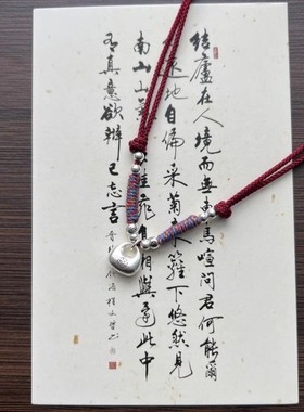 纯银坨坨实心.足银平安小