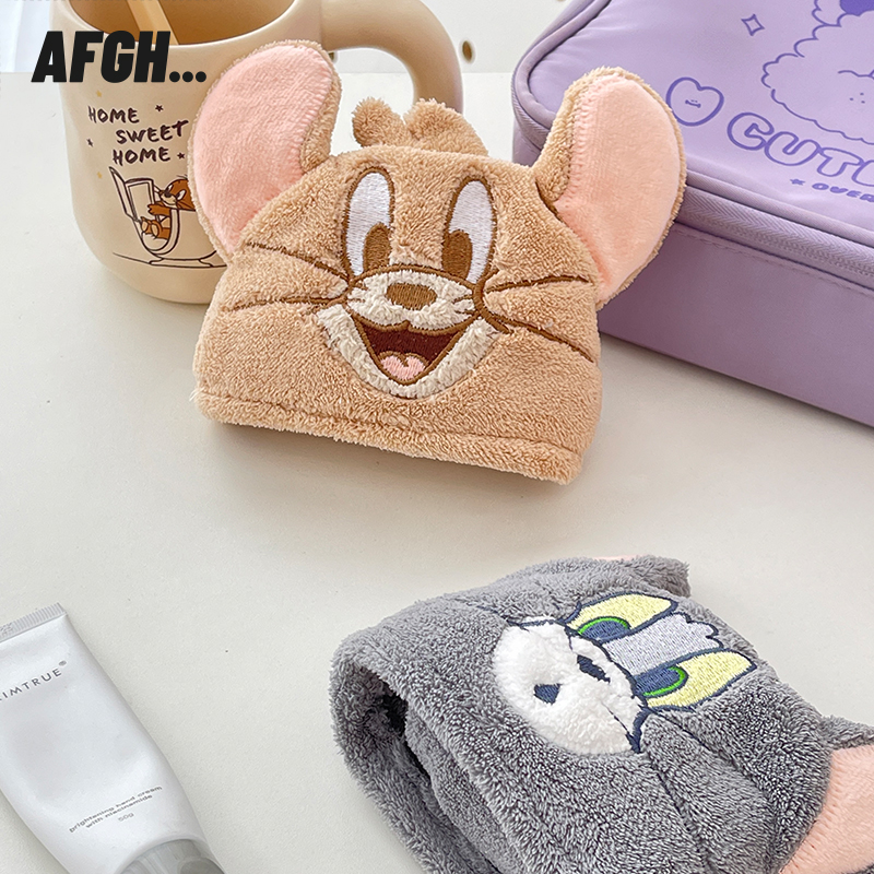 华纳正版AFGH猫和老鼠洗脸巾TOM可收纳毛巾JERRY擦手巾可挂式吸水 - 图2