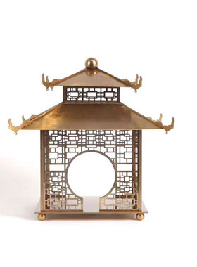 新中式镂空金属宫殿宝塔