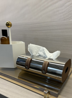 现代高端不锈钢纸巾盒创