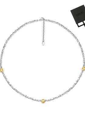 ZAUCE造赐电镀银K金项链男女通用