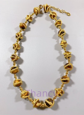 天然虎眼石盘蛇立体项链JR打标