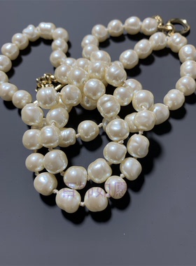 异形琉璃珠项链JoanRivers打标