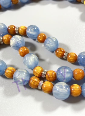 SP打标多层星光珠项链耳环套装