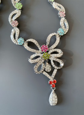 Vintage中古欧洲回流彩色莱茵石