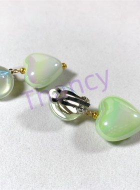 夜光爱心项链耳环手链套装