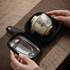 Zhoujing grass and wood ash travel tea set