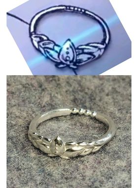 葬送的芙莉莲 镜莲华戒指 动漫同人周边二次元cos 开口可调节指环