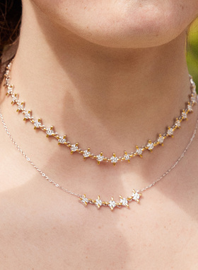 何方珠宝璀璨满天星短项链