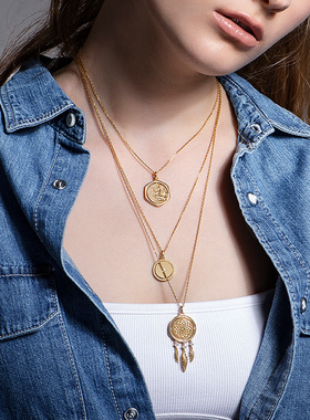 HEFANG何方珠宝许愿币项链