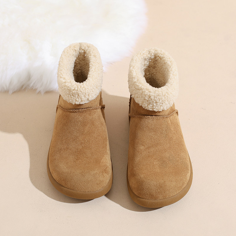 三福爆款加绒雪地靴女2025新款冬季保暖棉鞋平底勃肯鞋一脚蹬短靴,淘宝优惠券,粉丝福利购,淘宝优惠卷