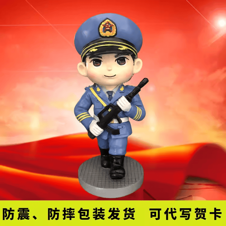 军人手办兵哥哥摆件树脂公仔汽车中控台桌面装饰礼物纪念礼品