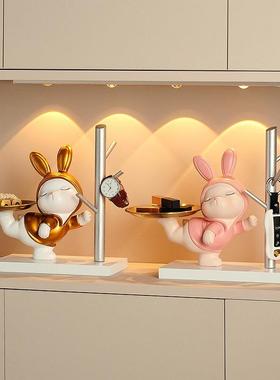 新款直销高颜值入户玄关收纳摆件装饰品ins风玄关酒柜摆设工艺品