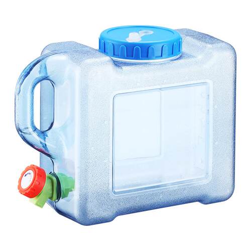 新款直销5L户外方桶带水龙头纯净水桶家用饮水桶食品级PC车载桶装 - 图3