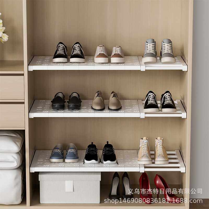 新款直销粘贴式衣柜收纳分层隔板无痕贴柜子免钉伸缩置物架橱鞋柜,淘宝优惠券,粉丝福利购,淘宝优惠卷