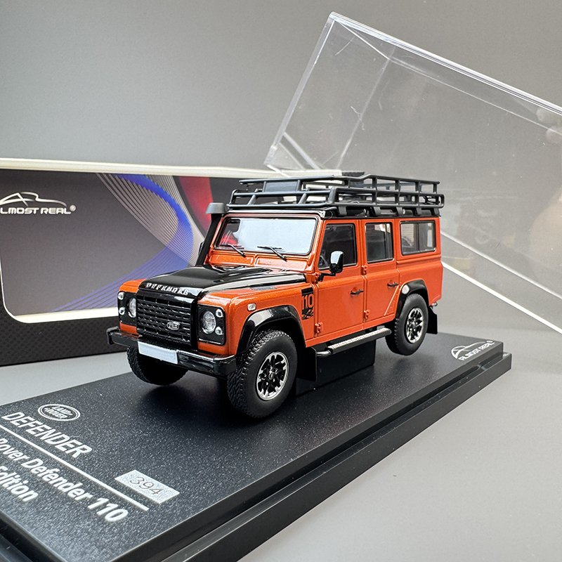 AlmostReal 1/43 路虎 Defender 卫士 110 2015款 橙合金汽车模型 - 图3