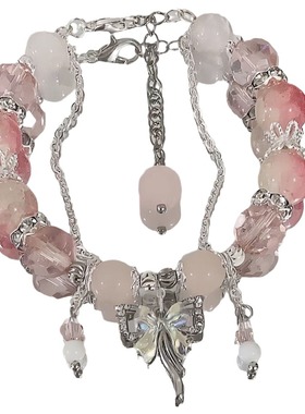 花戎魏枝周边衍生印象手链粉衣小凤凰高颜值鞠婧祎同款手串女爆款