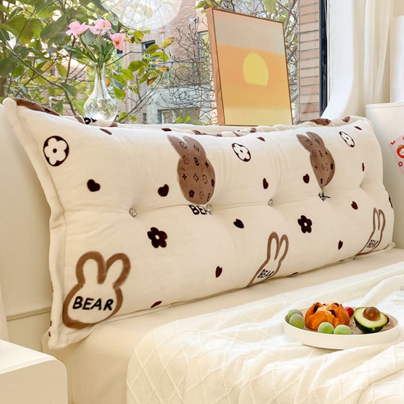 新款可爱床头靠垫宿舍榻榻米软包大靠枕卧室床上靠背枕头沙发拆洗 - 图0