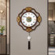 Gaozhai new Chinese style living room new solid wood decorative wall clock