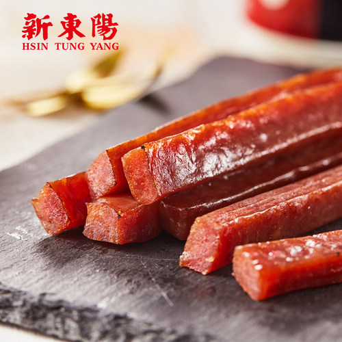 新东阳休闲零食吮指肉脯肉干即食小吃炙烤猪肉条原味辣味84g/袋 - 图1