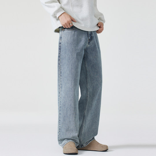 Kuvine jeans men's cleanfit wide leg trousers