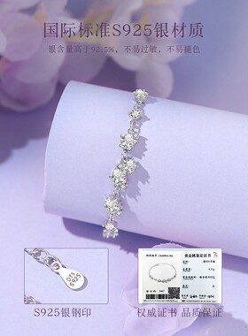 星河银手炼女生轻奢小众设计款精致高级感2025年新款礼物送女朋友