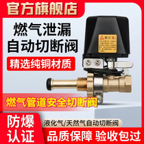 Gas alarm special solenoid valve automatic break valve coal gas tank manipulator straight through pipe cut off valve
