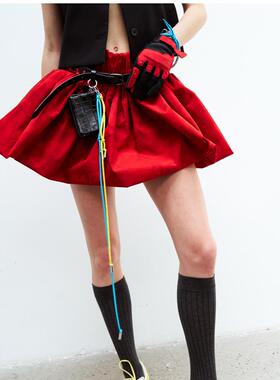 RedRef 多样造型钥匙扣百搭多色运动绳结牛皮鳄鱼皮压纹零钱包