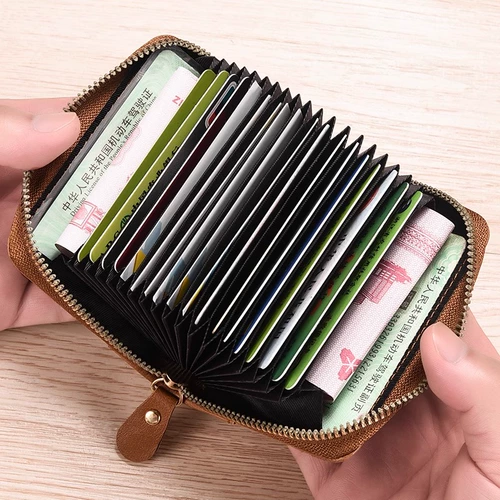 Картхолдер, сетчатая мужская изысканная антимагнитная вместительная и большая сумка через плечо, из натуральной кожи, коллекция 2023, популярно в интернете