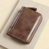 Картхолдер, сетчатая мужская изысканная антимагнитная вместительная и большая сумка через плечо, из натуральной кожи, коллекция 2023, популярно в интернете