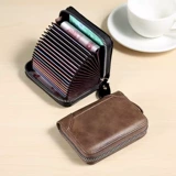 Картхолдер, сетчатая мужская изысканная антимагнитная вместительная и большая сумка через плечо, из натуральной кожи, коллекция 2023, популярно в интернете