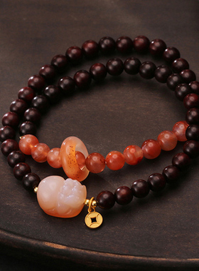 女款手串小叶紫檀新中式