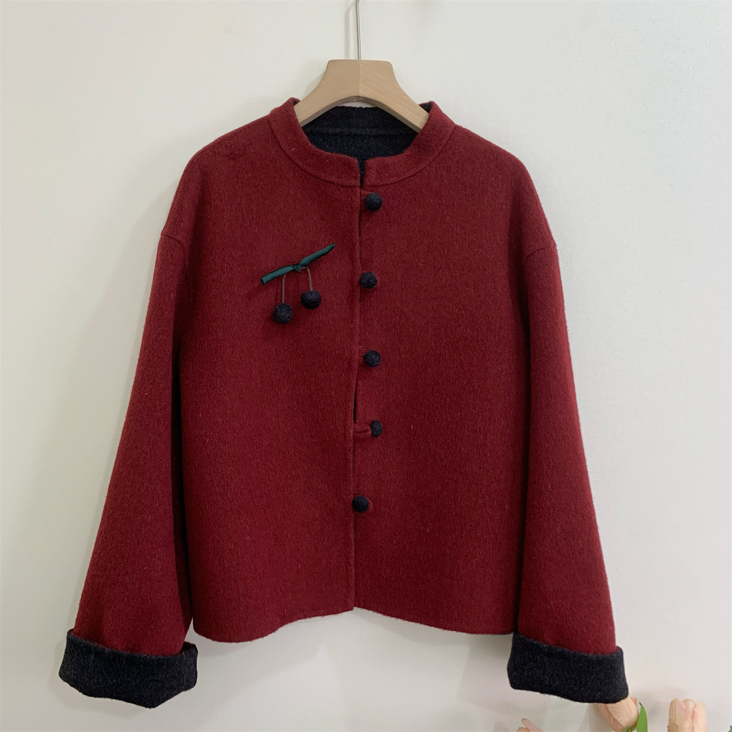 小个子妈妈秋装羊毛呢外套中老年女装秋冬高级感短款羊绒呢子大衣,淘宝优惠券,粉丝福利购,淘宝优惠卷