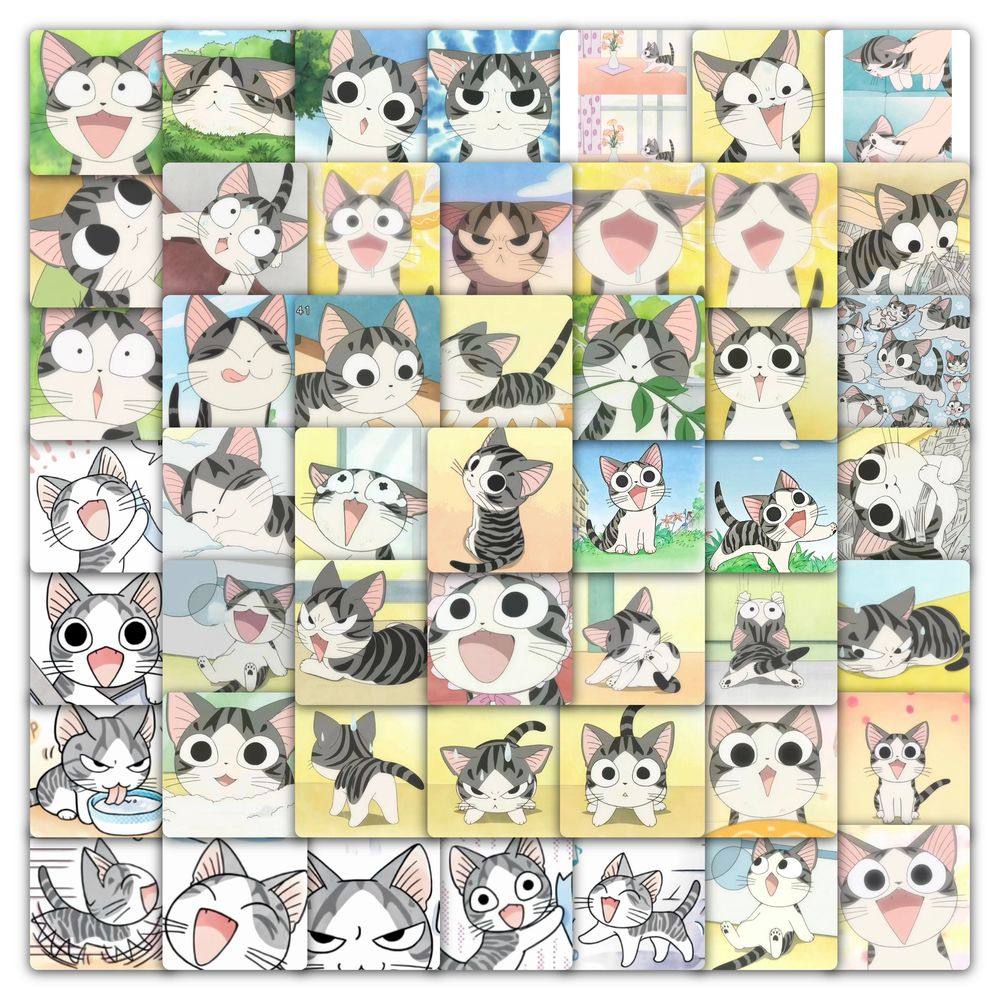 118张甜甜的私房猫贴纸卡通创意装饰笔记本可爱手账行李箱diy贴画,淘宝优惠券,粉丝福利购,淘宝优惠卷