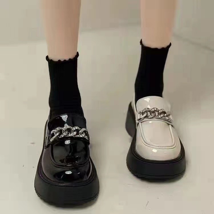 XKLM拉夏homme小皮鞋2023新款真皮小皮鞋潮流时尚_品牌服饰折扣店1_女鞋-第2张图片-提都小院