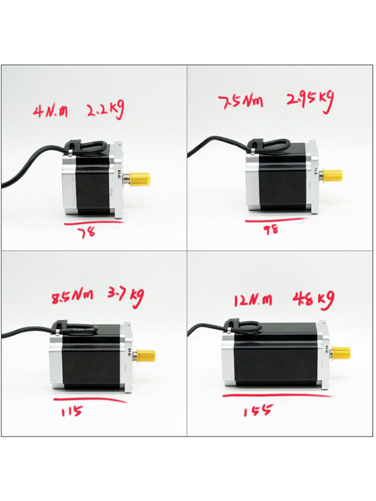 86两相步进电机套装4nm75nm85nm12nm全密封式含DM860驱动器 - 图0