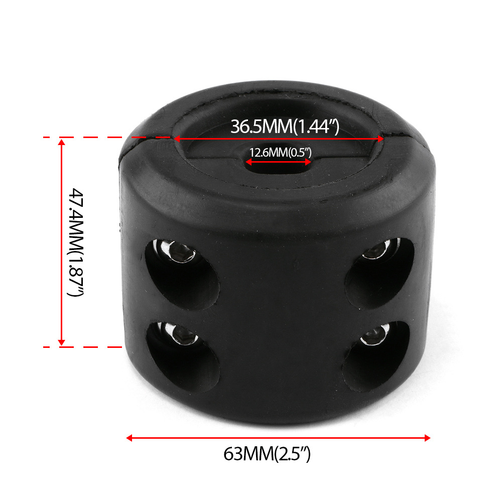 跨境改装汽车改装配件绞盘钩止动器缆绳保护器橡胶线塞越野车改装 - 图0