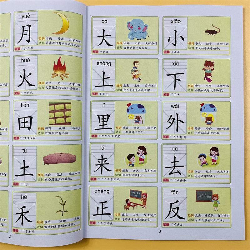 学前儿童看图识字大王识字3000字起步篇 学前班3-5-6岁幼儿园儿童早教识字卡片有声读物大班升一年级认字神器拼音笔画笔顺儿童认字